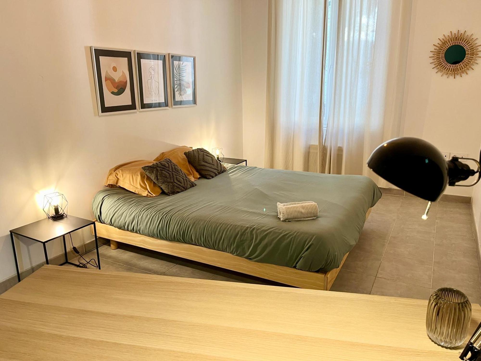 Apartment Le Riquet - Centre Ville, Rdc, Climatise, Jardin, Parking Privee *
